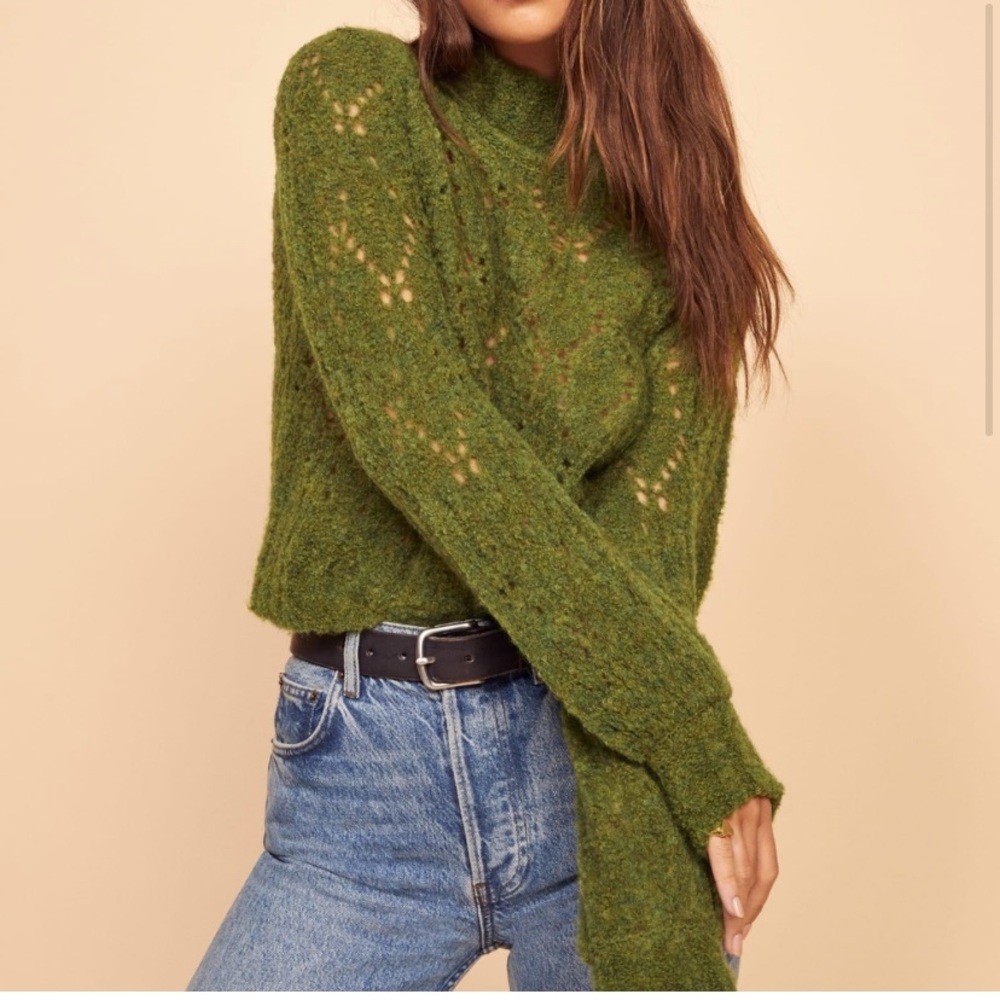 Reformation Pointelle Sweater